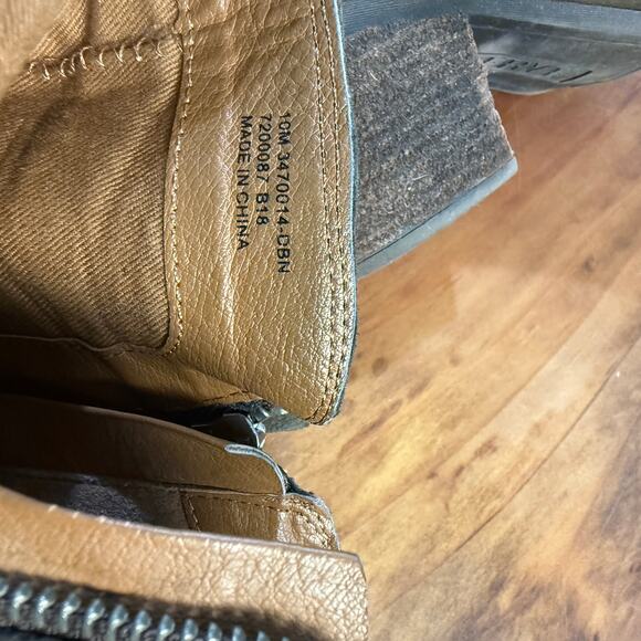 Frye Women's Judith Zip Bootie Short Heeled Boots 10 M Suede Ankle Boot - Picture 8 of 10